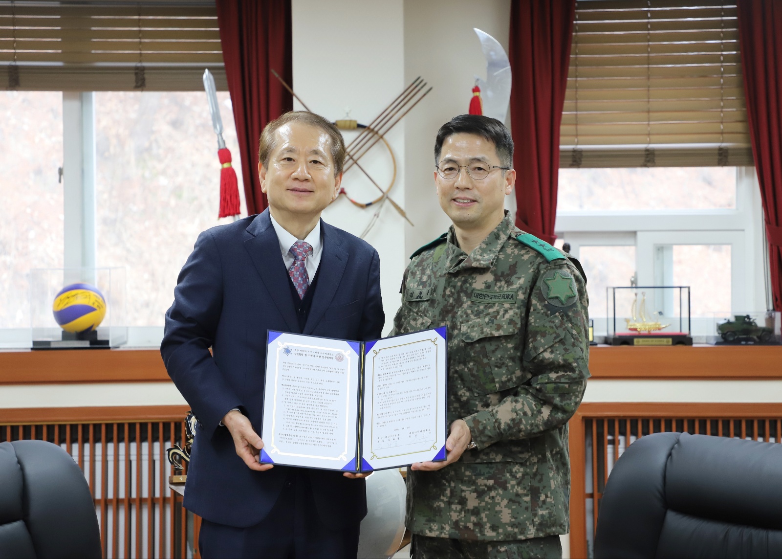 육군 6사단 협약식 체결 및 입시설명회 개